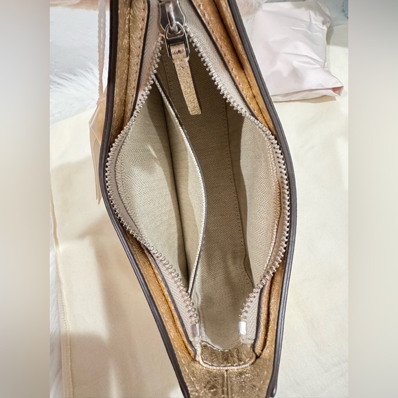 NWT✨Tory Burch Emerson Metallic Champagne Shoulder Bag - Picture 16 of 17